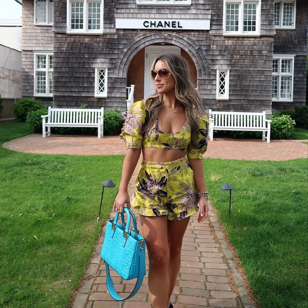 Camila Coelho shorts and crop top set
